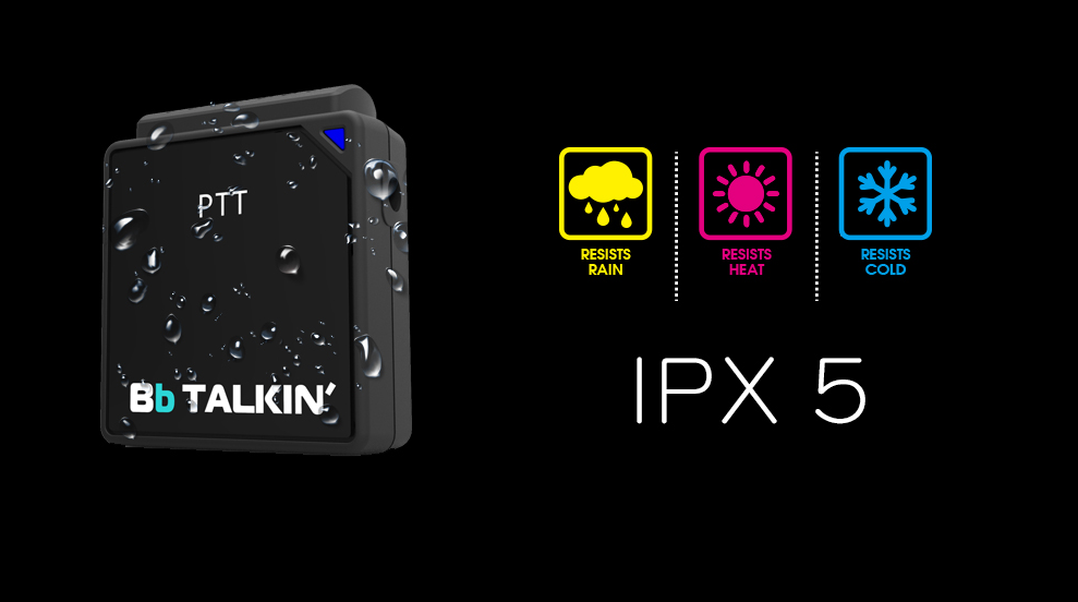 BbRadio IPX5 waterdicht