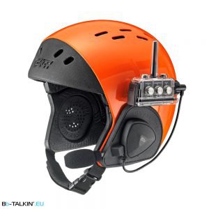 BbTalkin mono helmet pad for GATH helmet with speaker and microphone product view om helmet