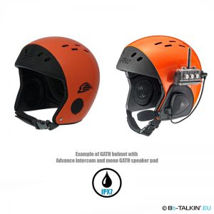 BbTalkin mono helmet pad for Gath and advance intercom installed
