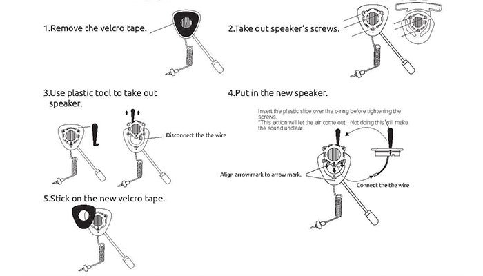 BbTalkin speaker replacement guide