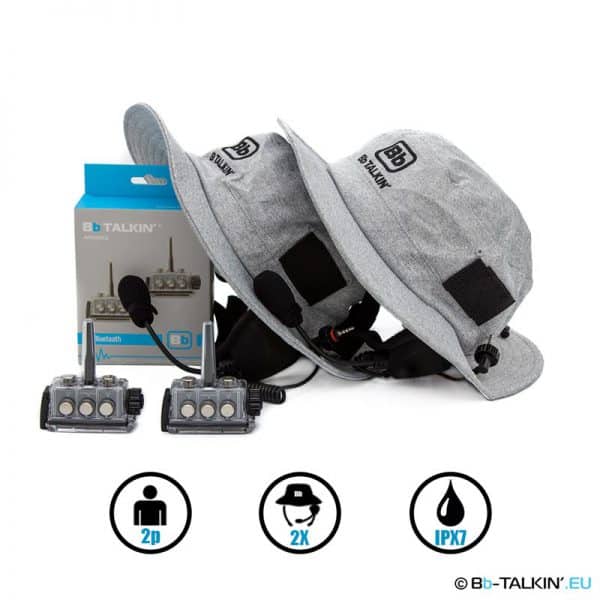 BbTalkin Advance 2p pack with two surf hat headsets