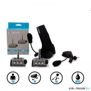 BbTalkin Advance 2p pack with sport headset and boom mic speaker for FORWARD-WIP helmets