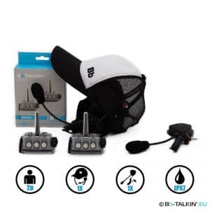 BbTalkin Advance 2p-Pack mit Surfcap-Headset und Galgenmikrofon-Lautsprecher für FORWARD-WIP helme