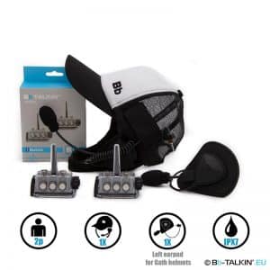 BbTalkin Advance 2p-Pack mit Surfcap-Headset und Mono-Helmheadset für GATH Helme.