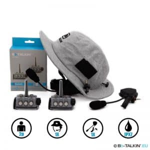 BbTalkin Advance 2p-Pack mit Surfhut-Headset und Galgenmikrofon-Lautsprecher für FORWARD-WIP helme