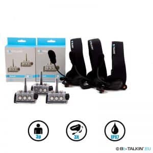BbTalkin advance 3p package with three Sports Headsets