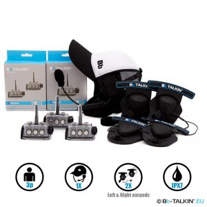 BbTalkin Advance 3p-Pack mit Surfhut-Headset und 2x Stereo-Helmheadset