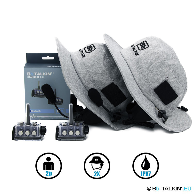 BbTalkin 3.0 2p pack with two surf hat headsets